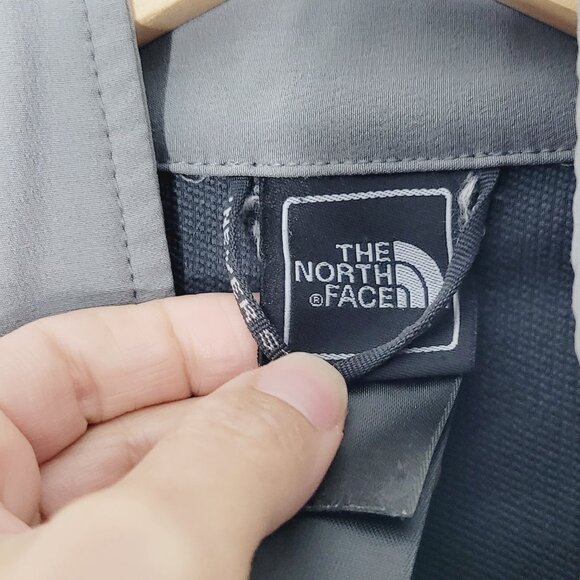 The North Face Men's Gray Black Zip Pockets Full-Zip Fleece Windbreaker Jacket - Picture 8 of 16